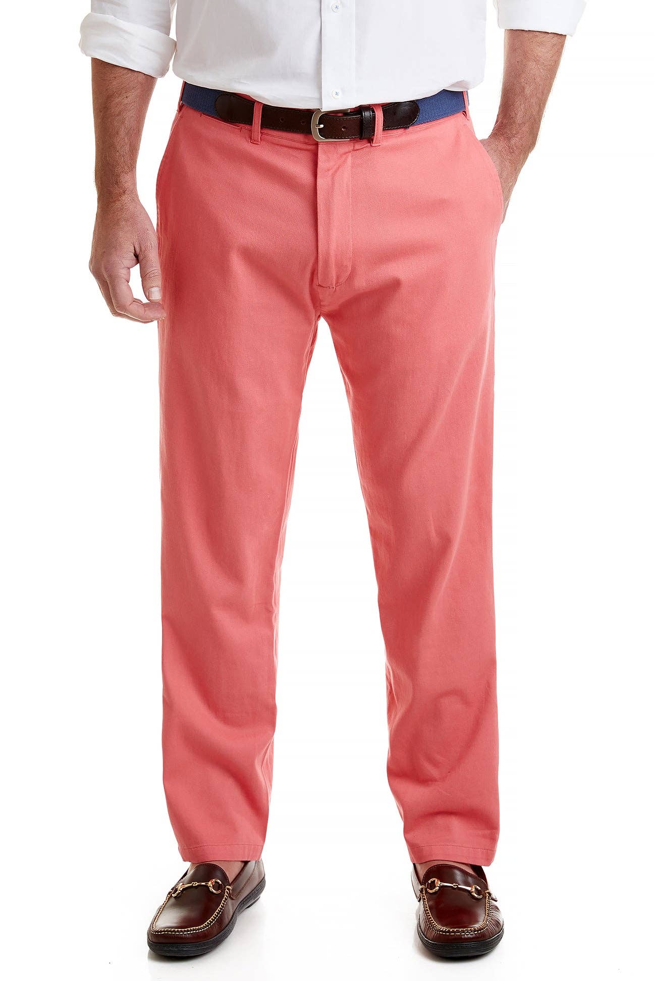 The Harbor Stretch Twill Pant / Sunset Coral