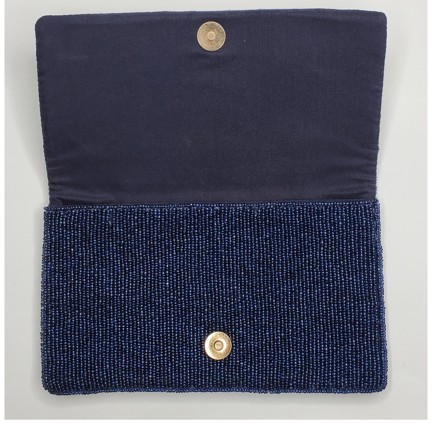 Beaded Harper Navy with Red Lobster Clutch