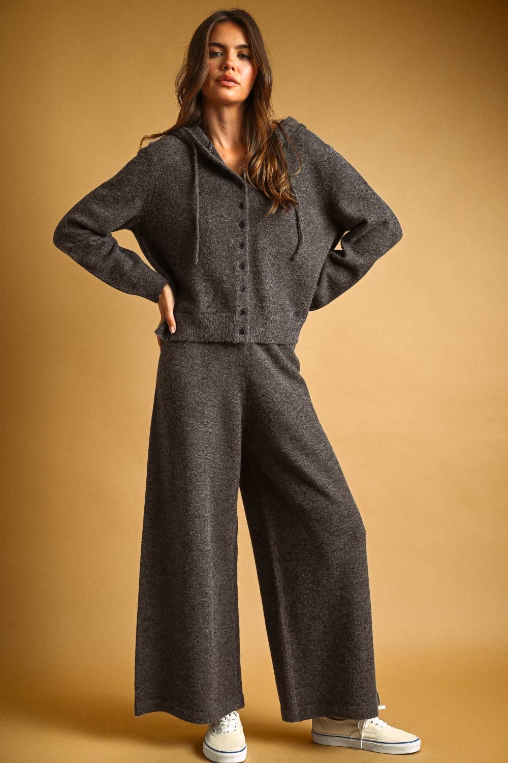 Pants / Knit Sweater Pant / Charoal