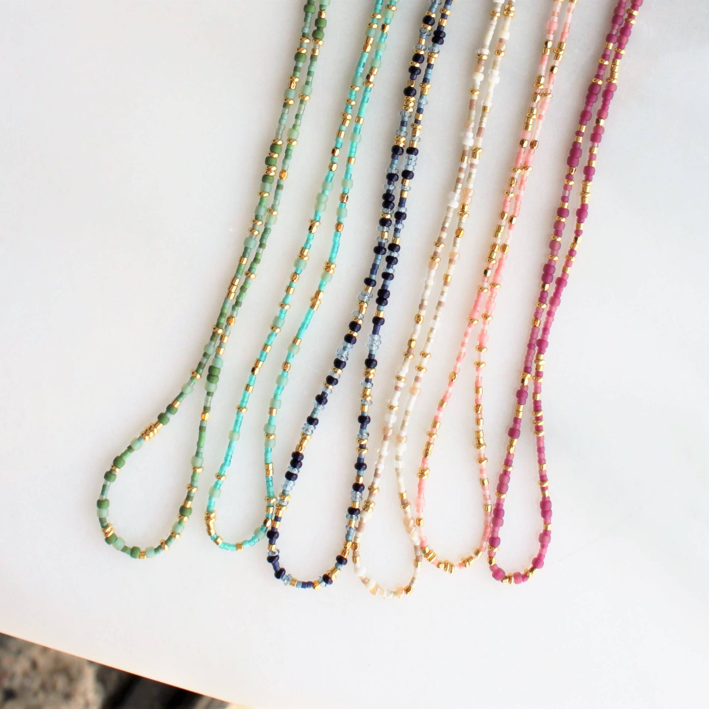 UnitySeed Beaded Necklace / Coral