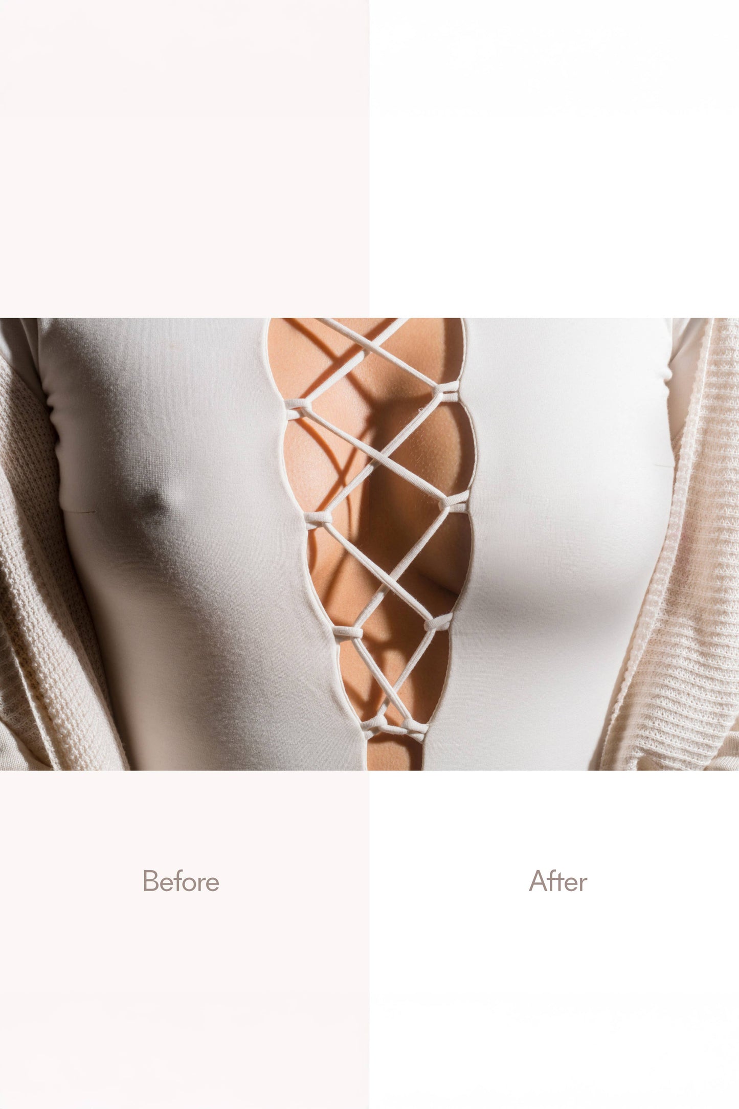 No-Show / Reusable Adhesive Nipple Covers / Buff / 3in.