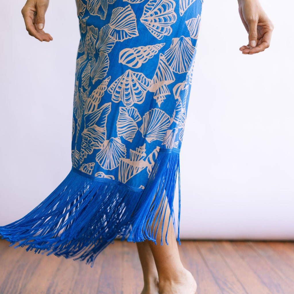 Sarong / Mermaid Ruby Fringe / Royal