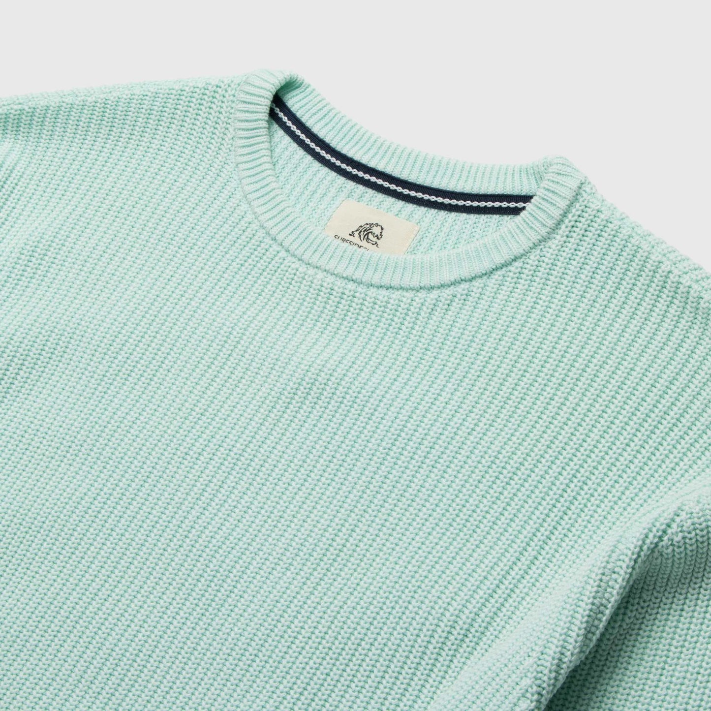 Eddie Salty Stitch Crewneck Sweater / Spa Green