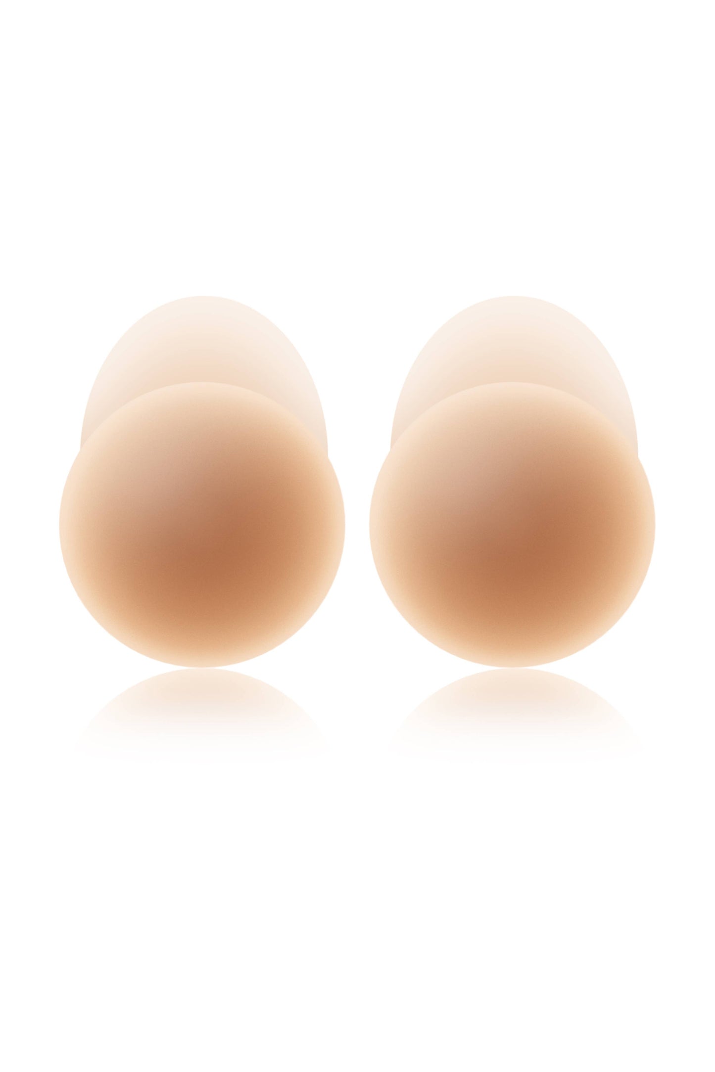 No-Show Extra Lift / Reusable Adhesive Lifting Nipple Covers / Soft Tan / 3.75in.