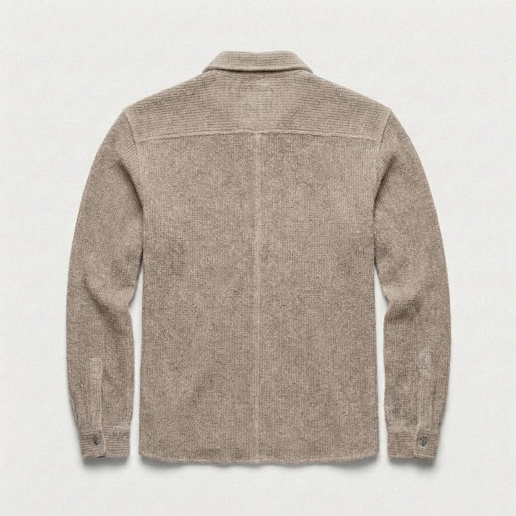 Tops / Dylan Waffle Fleece Shirt Jacket / Camel
