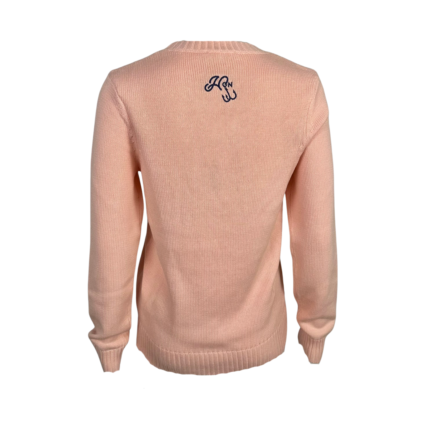 Hooked On x Ellsworth & Ivy 02655 Soft Pink Crew Neck Sweater