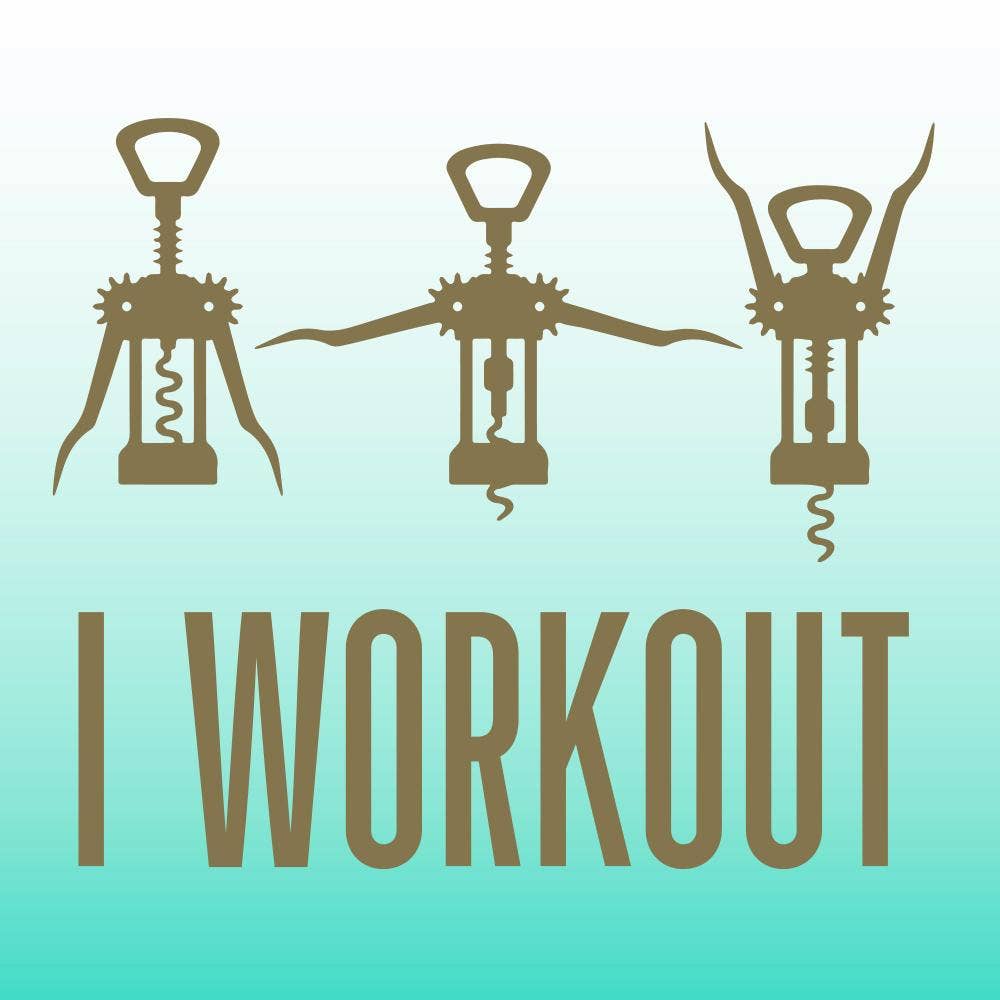 Cocktail Napkins / I Workout