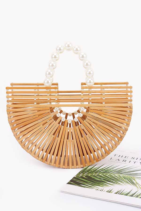 The Bamboo Handbag with Pearl Handle