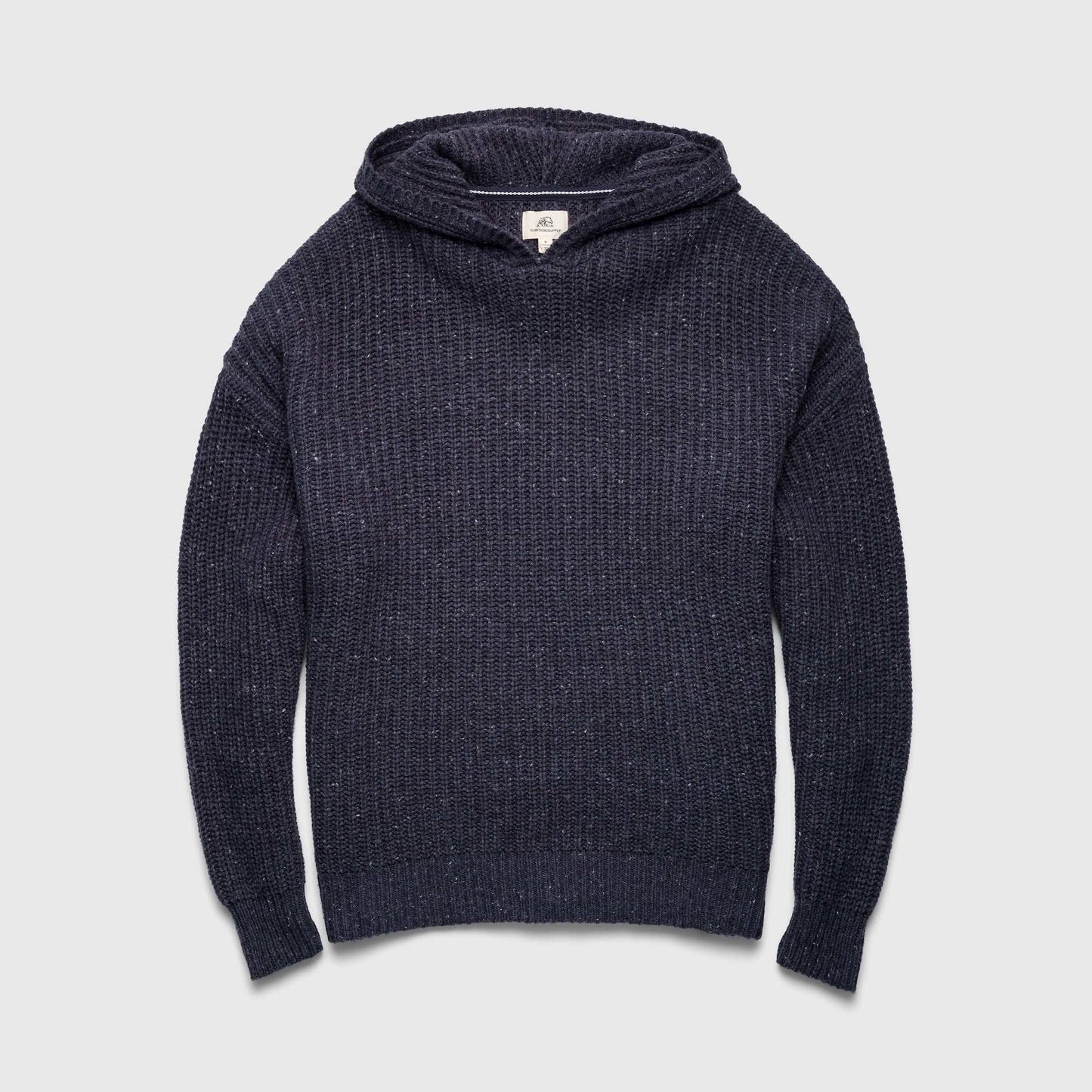 Stan Knit Hooded Sweater / Navy Heather