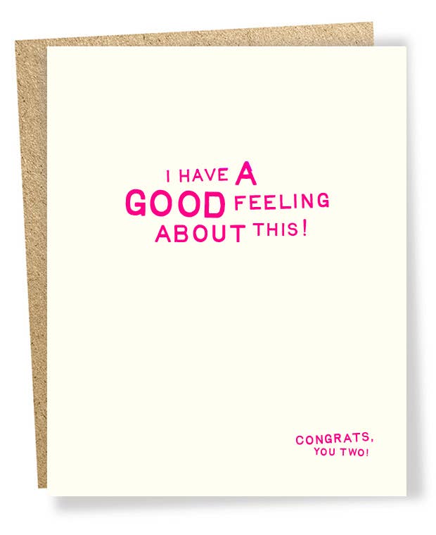 Greeting Card - Good Feeling (Congrats)