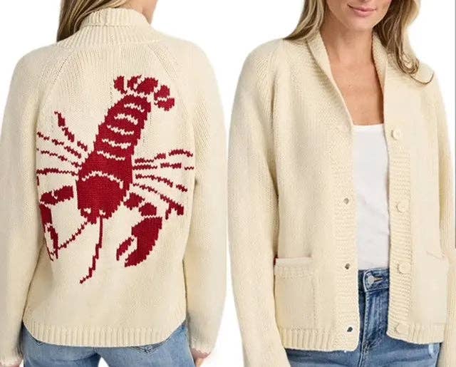 Sweaters / Varsity Red Lobster Cardigan