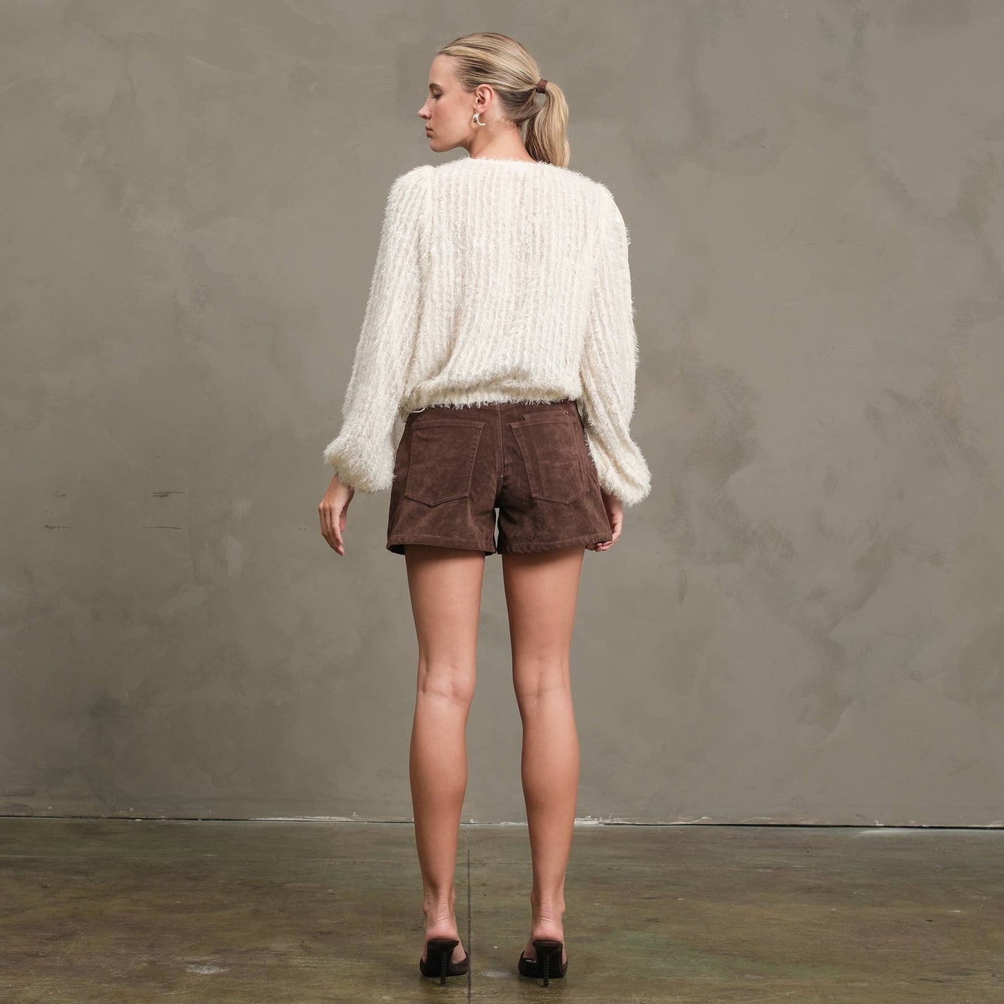 The Holiday Shimmer Sweater / Cream