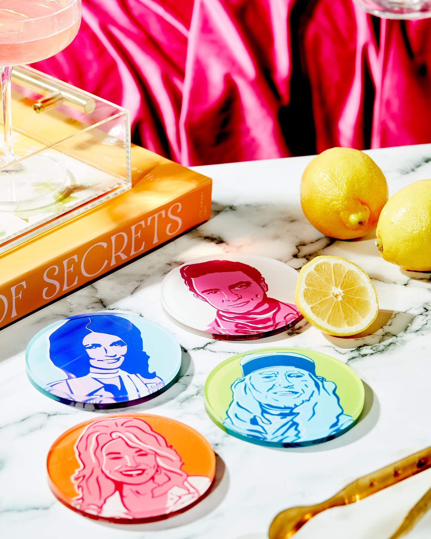 Coasters - Country Legends (Set of 4) Acrylic Coasters
