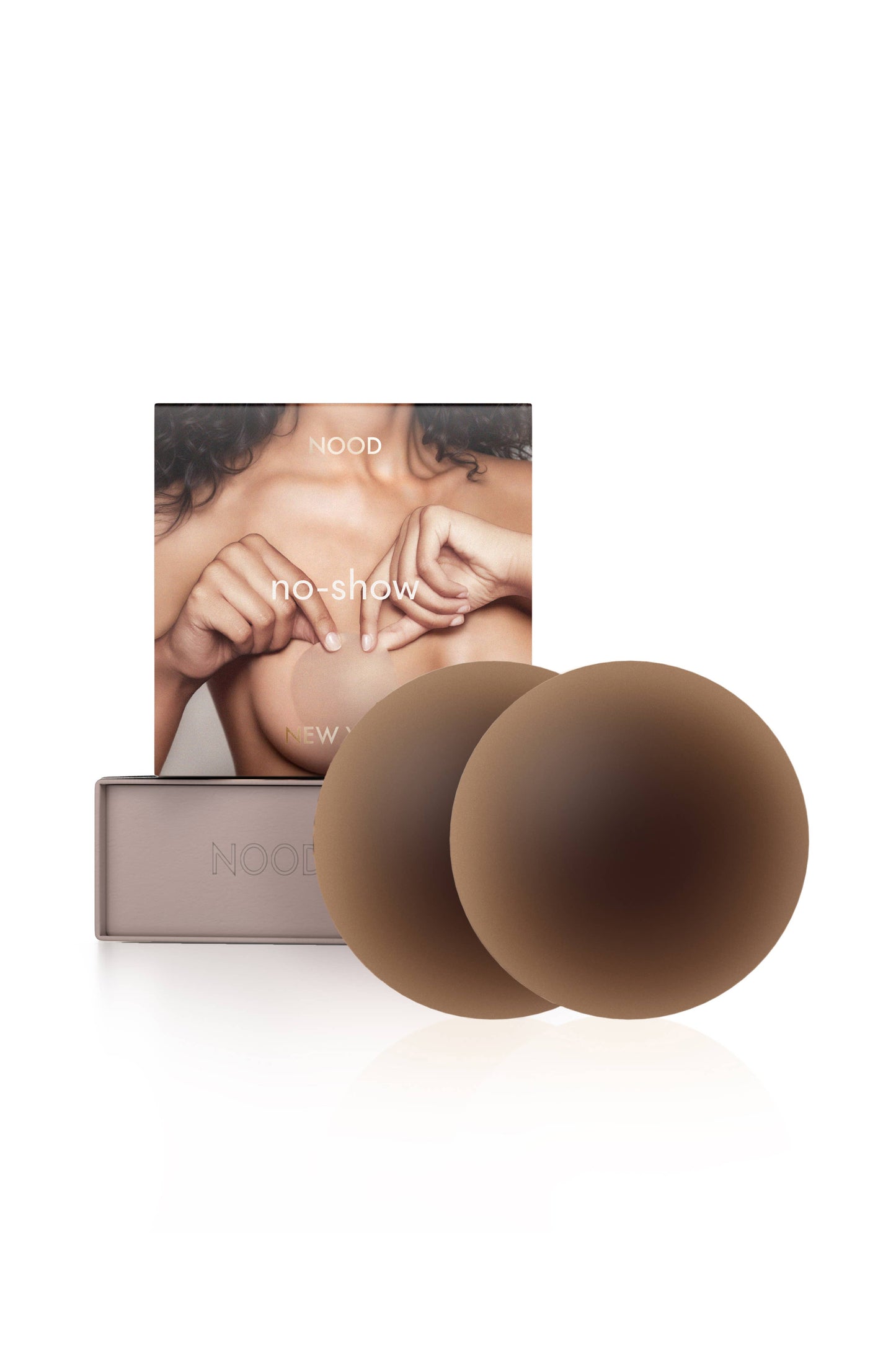 No-Show / Reusable Adhesive Nipple Covers / Buff / 3in.