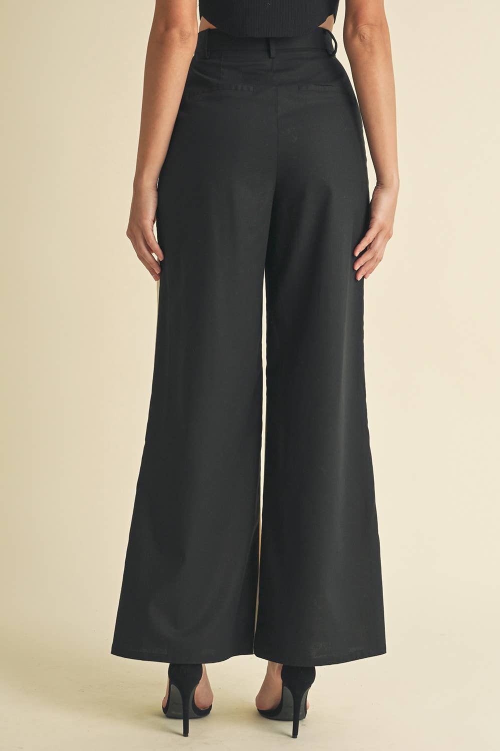 The Linen Color Block Trouser