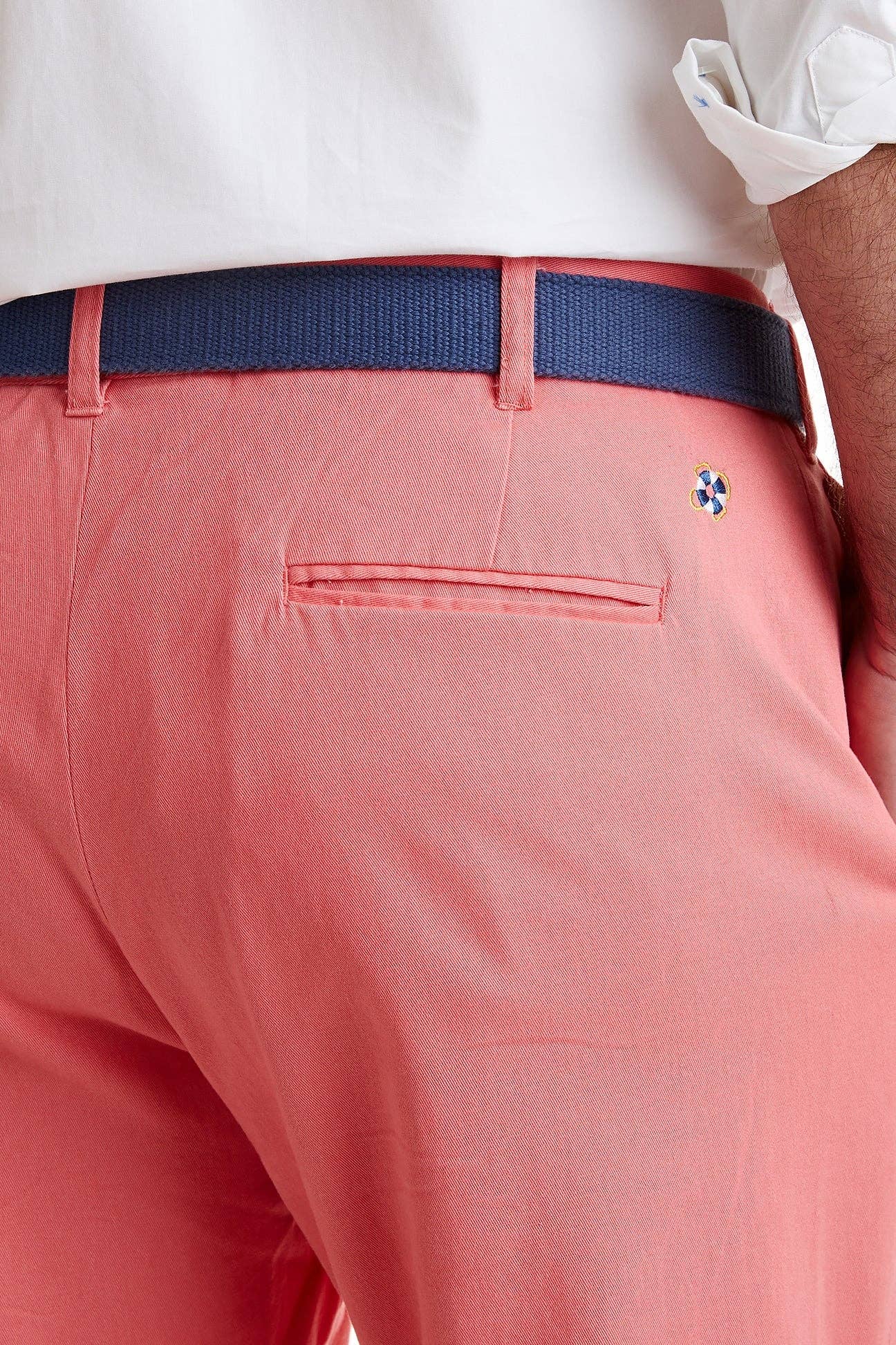 The Harbor Stretch Twill Pant / Sunset Coral
