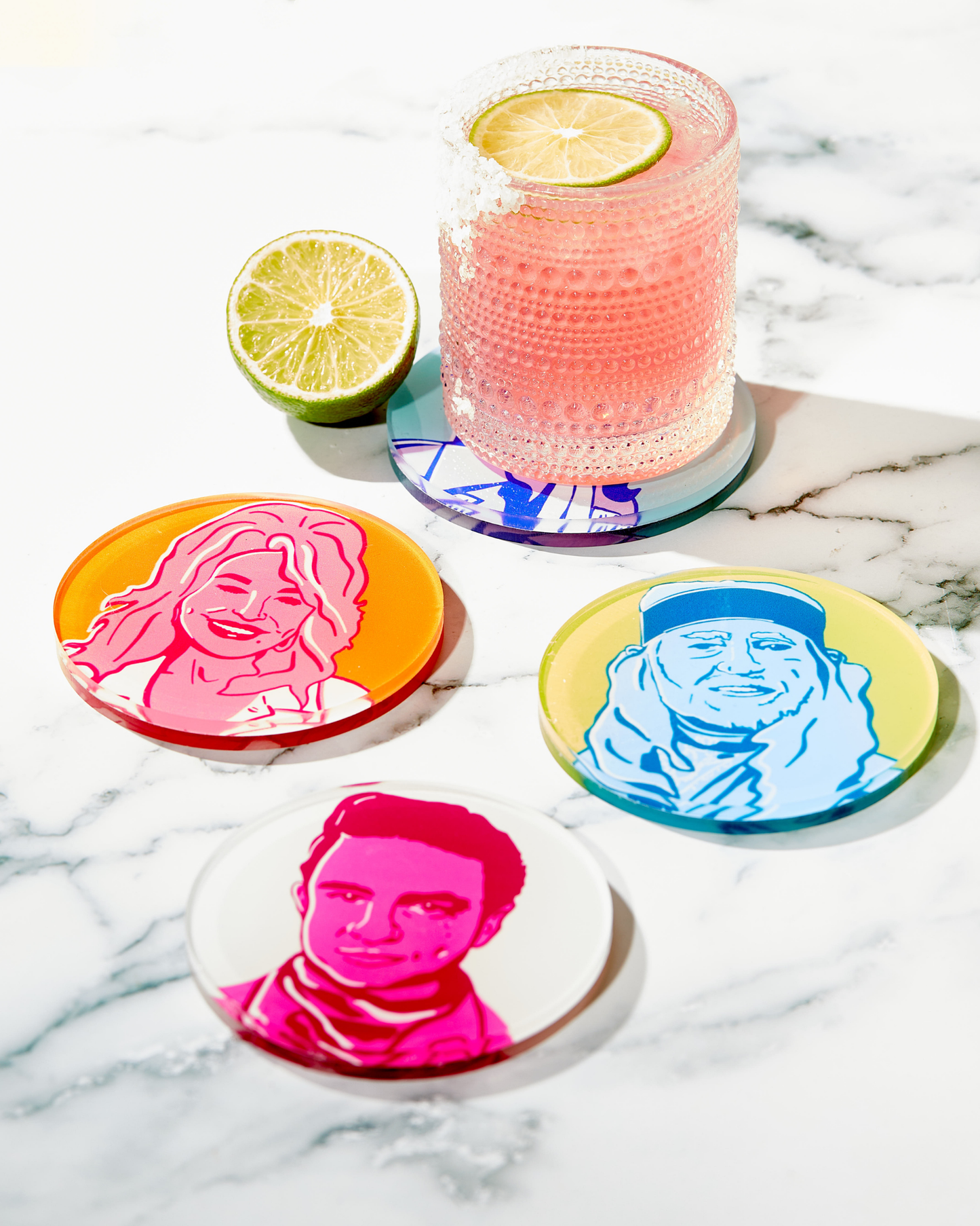 Coasters - Country Legends (Set of 4) Acrylic Coasters