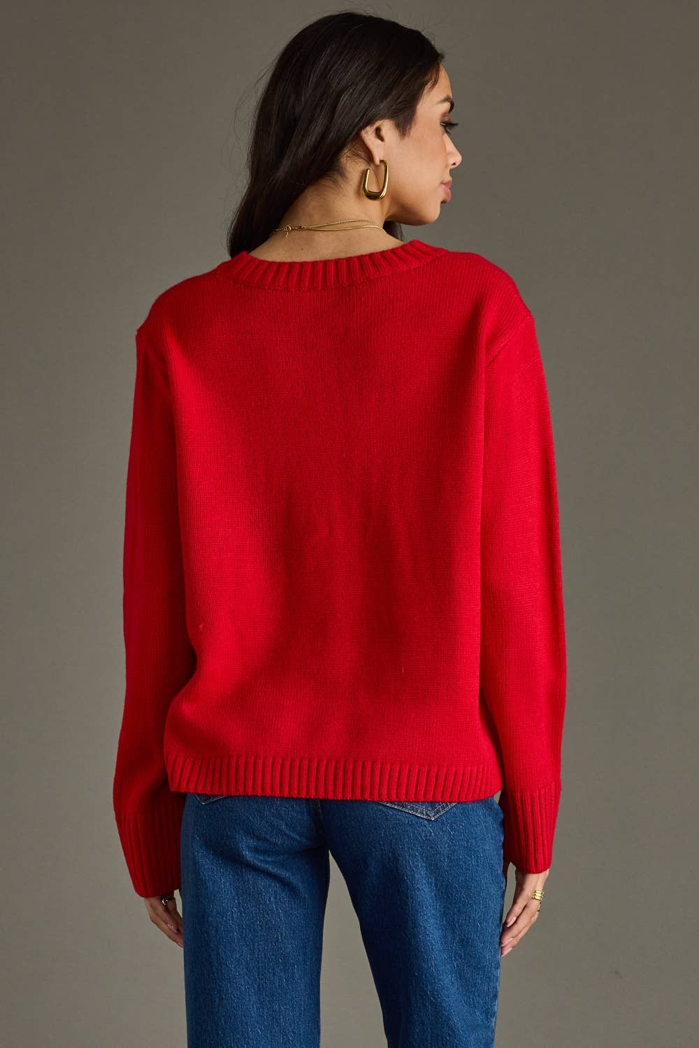 A Red & White Merry Sweater
