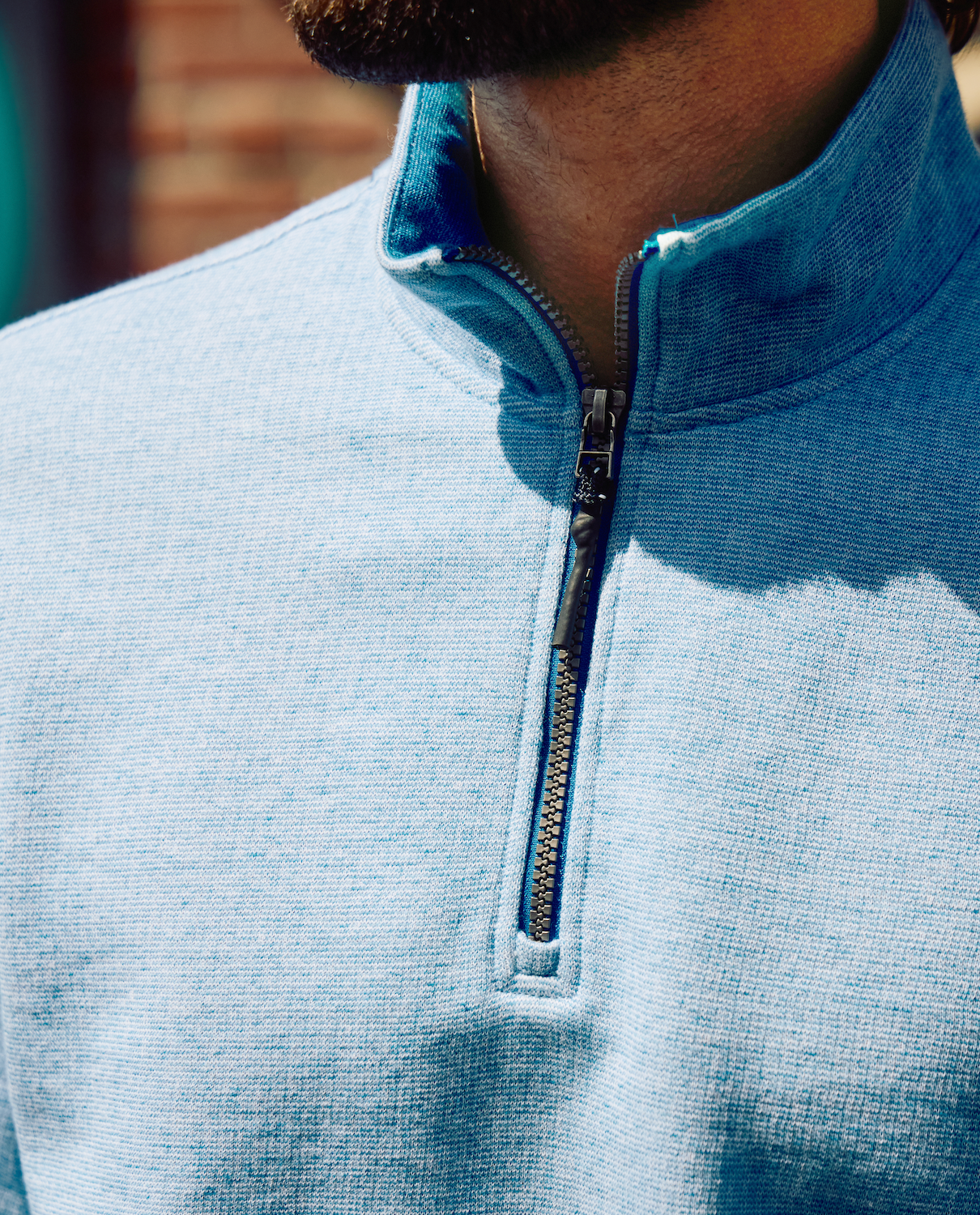 Bobby Fleece Quarter Zip / Blue Combo