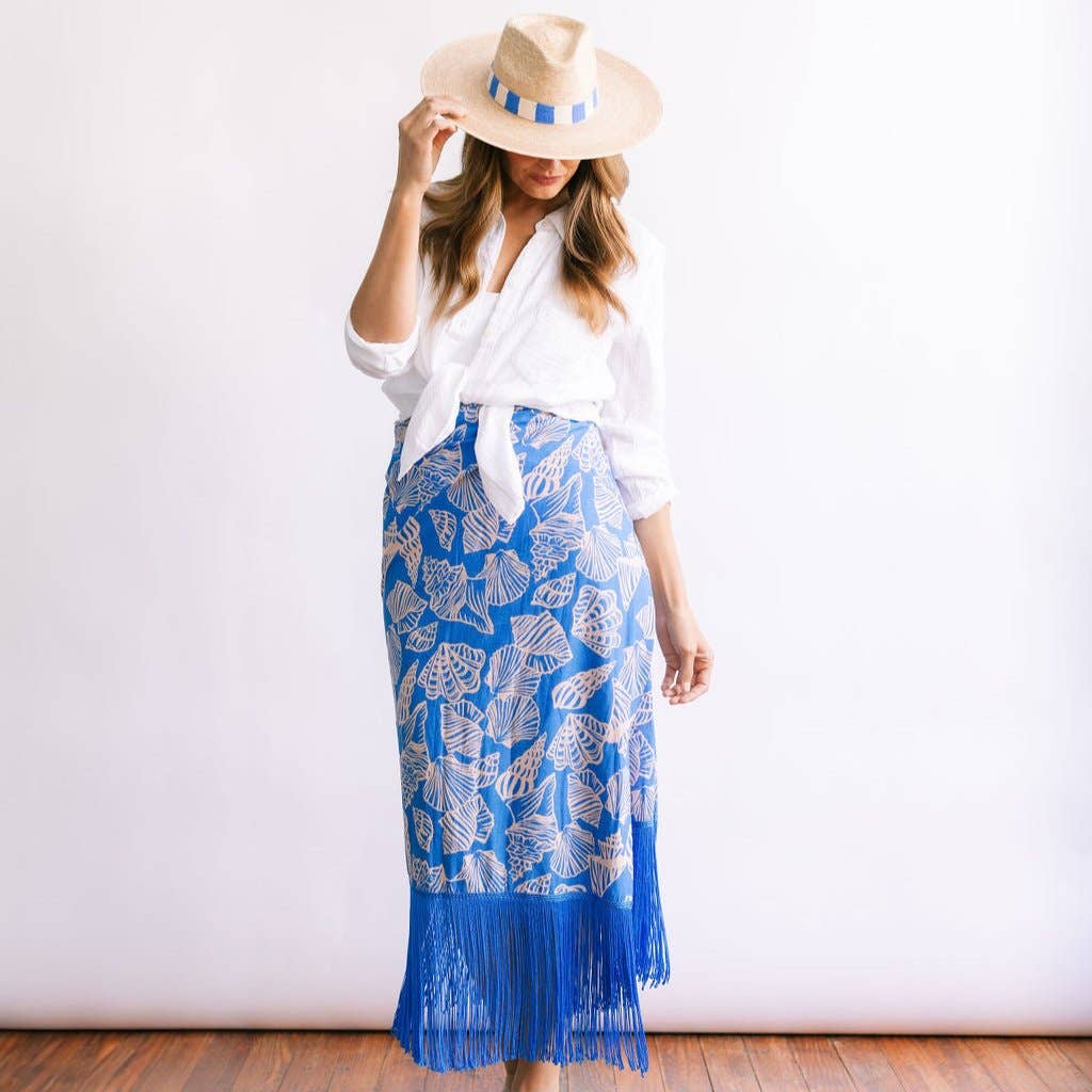 Sarong / Mermaid Ruby Fringe / Royal