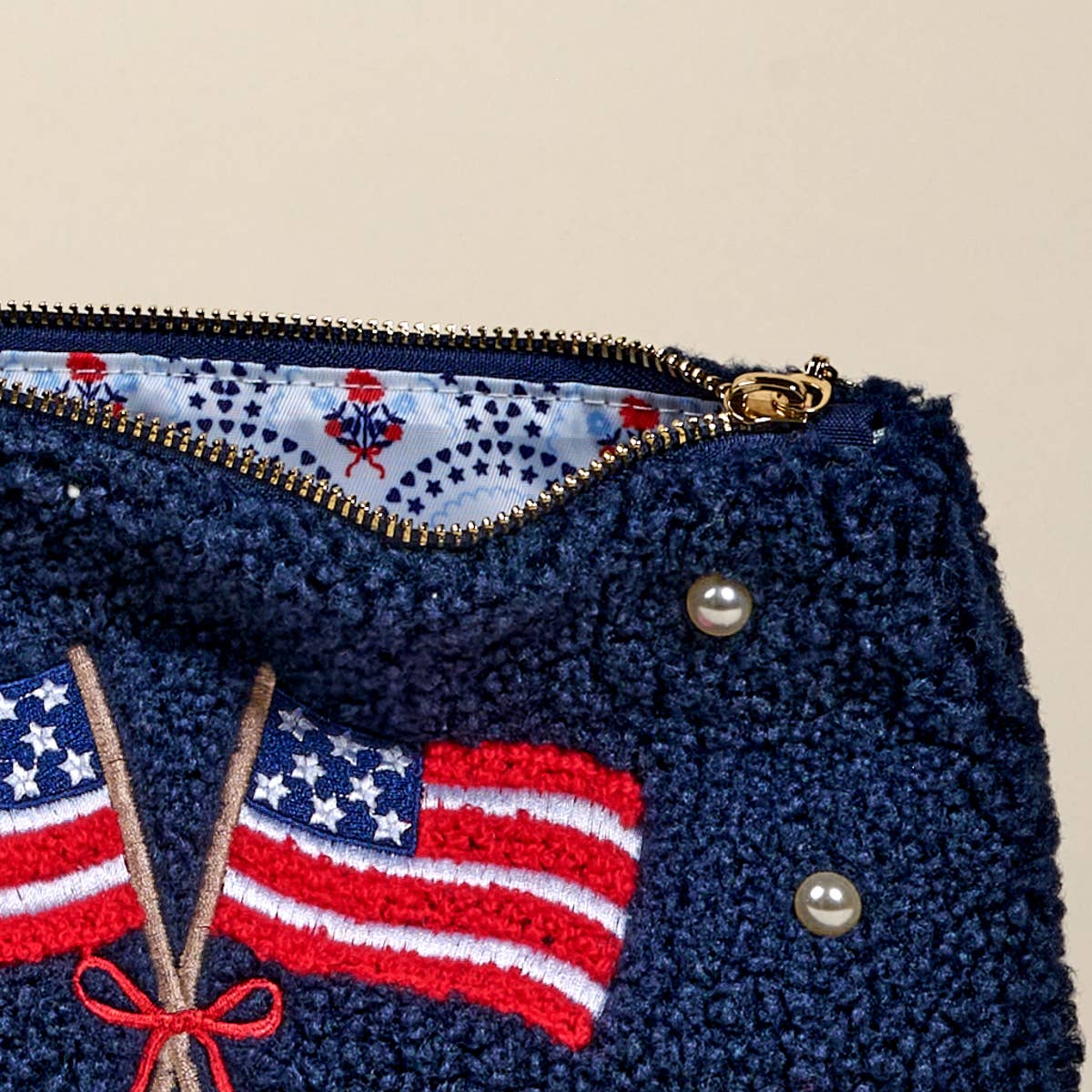 Teddy Pouch / American Flags