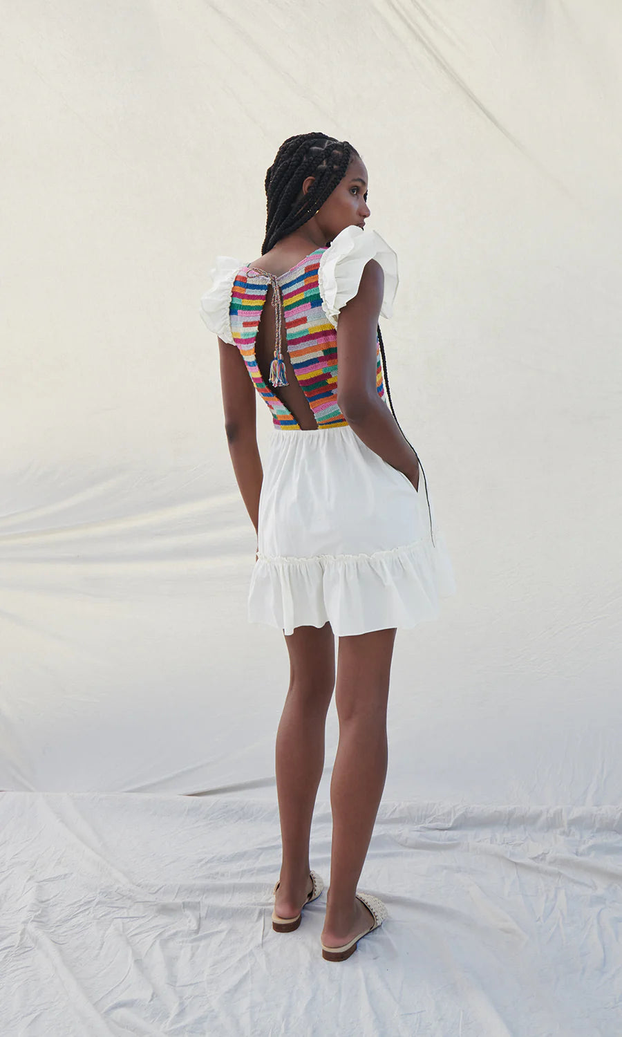 The Leonara Rainbow Crochet Mini