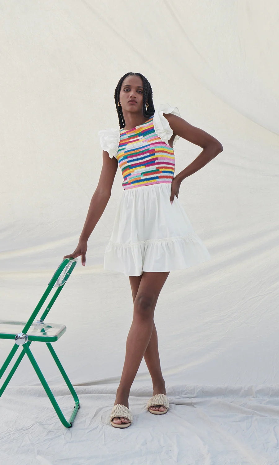 The Leonara Rainbow Crochet Mini