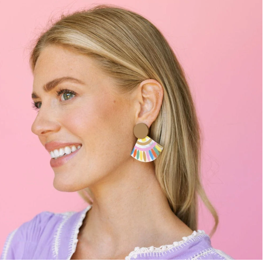 Spanish Sunset Tile Earring