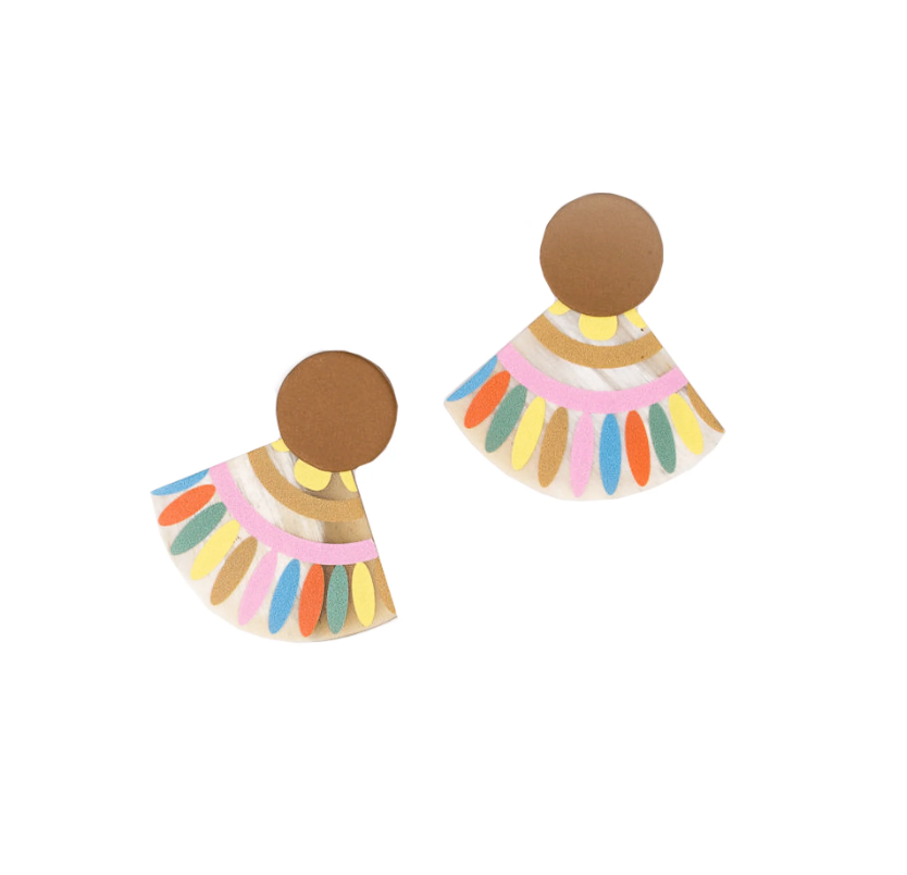 Spanish Sunset Tile Earring
