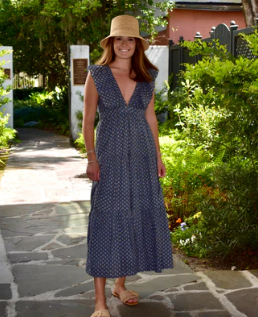 The Savannah Midi / Gray / Blue