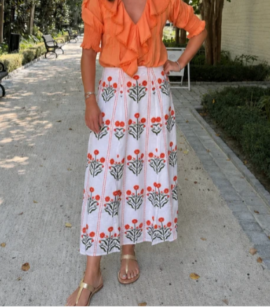 Skirts / The Hanley Clementine Garden Midi