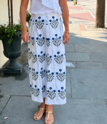 Skirts / The Hanley Saphire Garden Midi