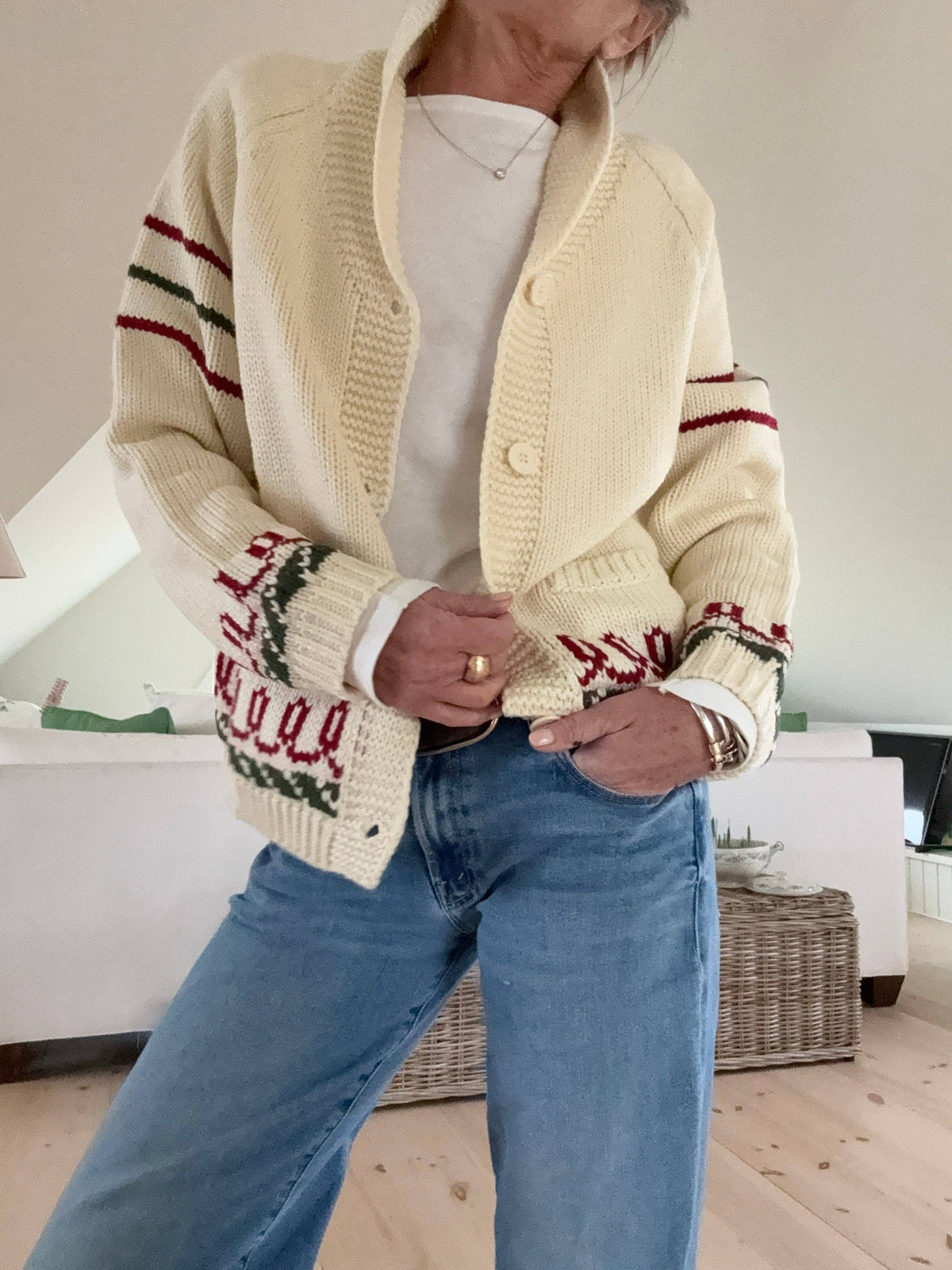 Sweaters / Maine Lobster Tree Boat Cardigan