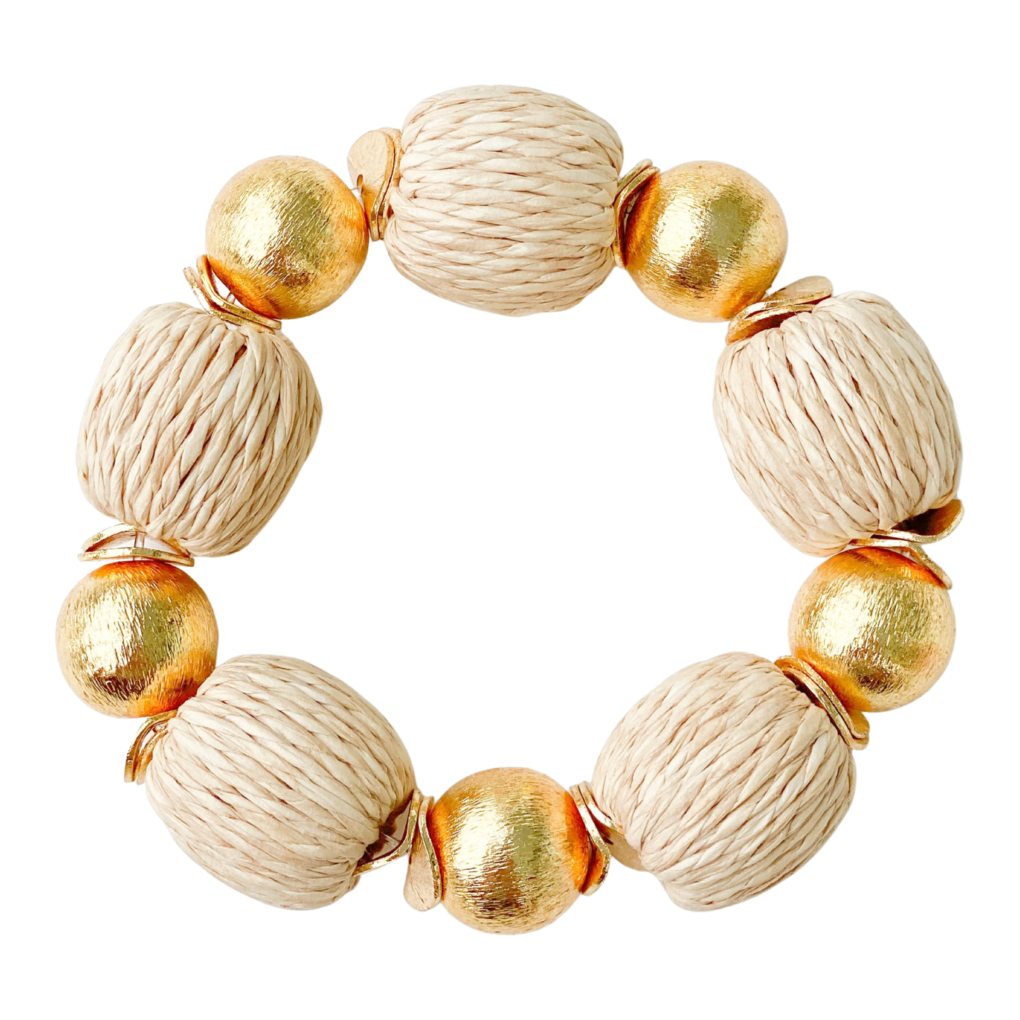 Candace Raffia Stretch Bracelet - 5 colors