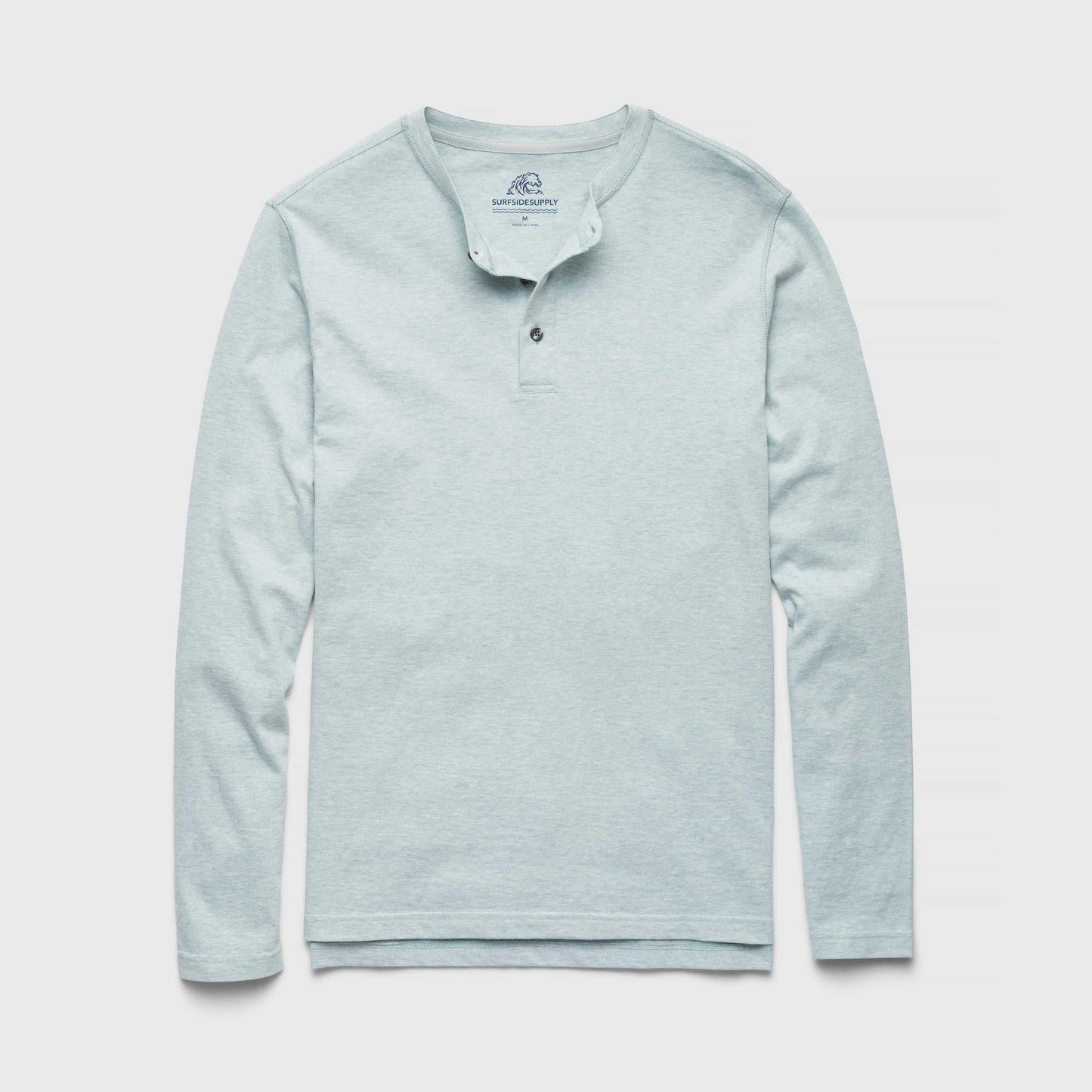 Sean Sueded Jersey Henley / Green Heather