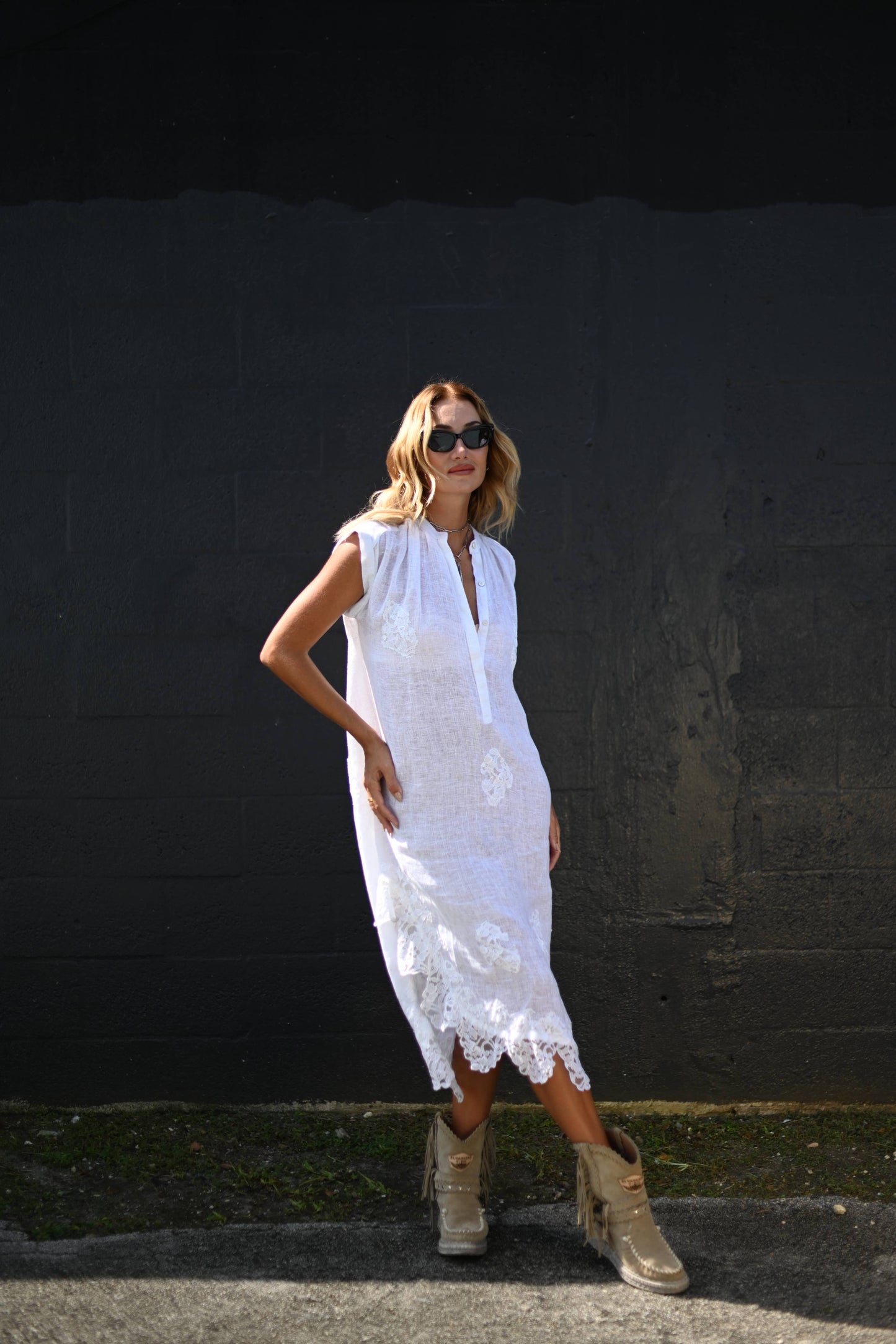 Stunning Daisy Shirt Dress - O/S