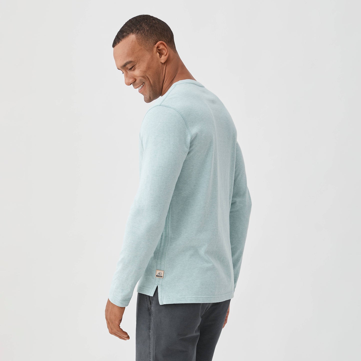 Sean Sueded Jersey Henley / Green Heather