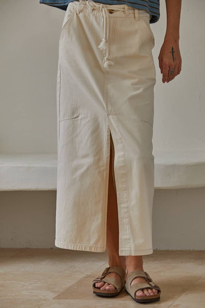 Bon Voyage Skirt Cream