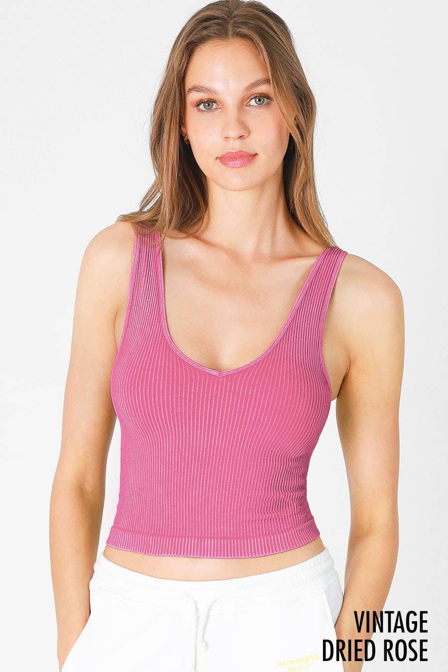 Vintage Wash Reversible Crop Top