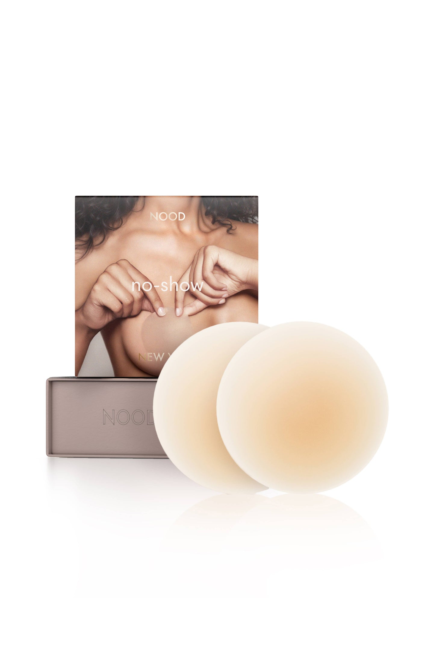 No-Show / Reusable Adhesive Nipple Covers / Buff / 3in.
