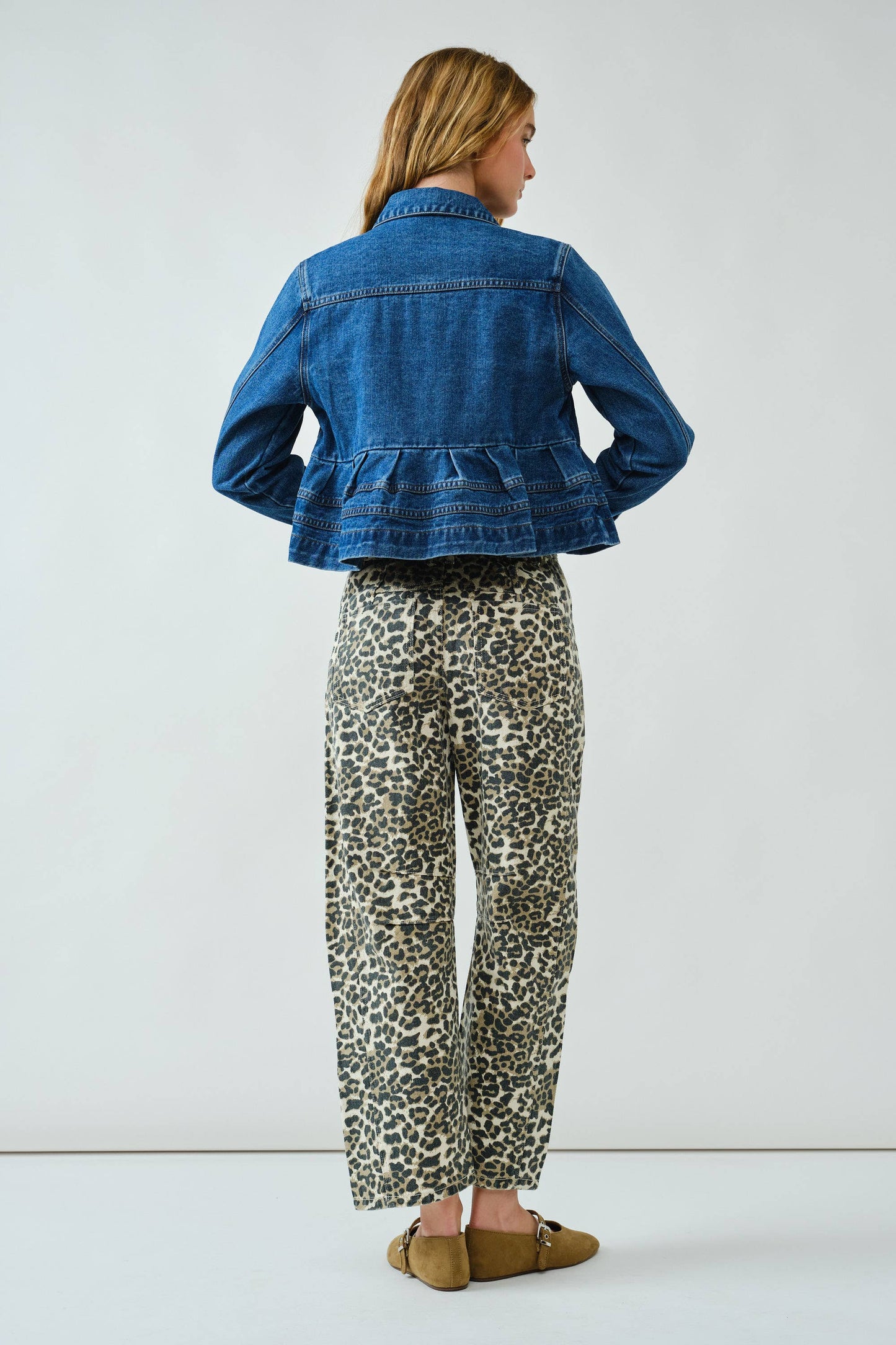 Peplum Denim Jacket