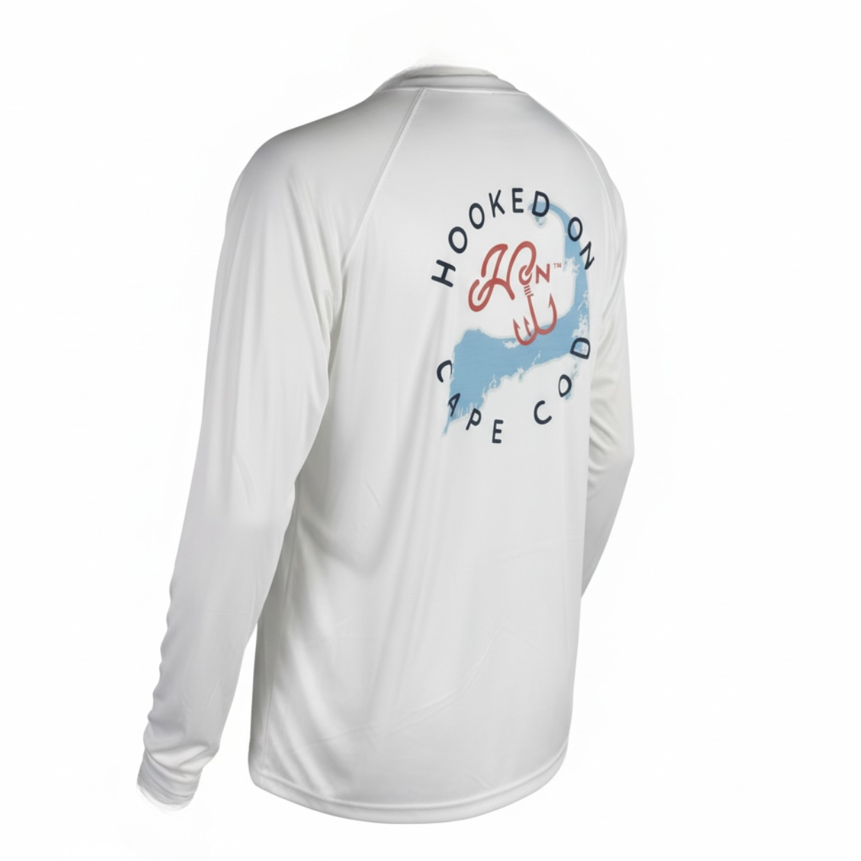 Hooked On Cape Cod UPF 50+ Performance Top / White