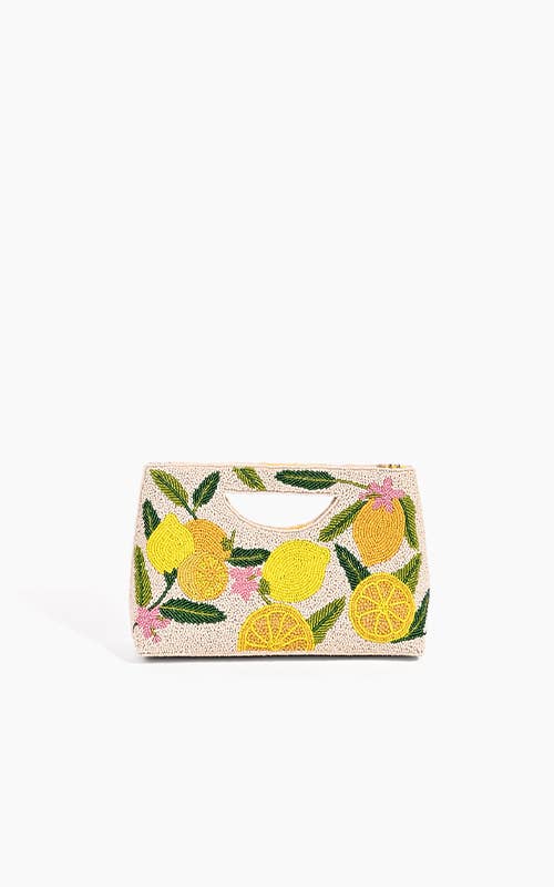 Beaded / Make Lemonade Cut Out Clutch