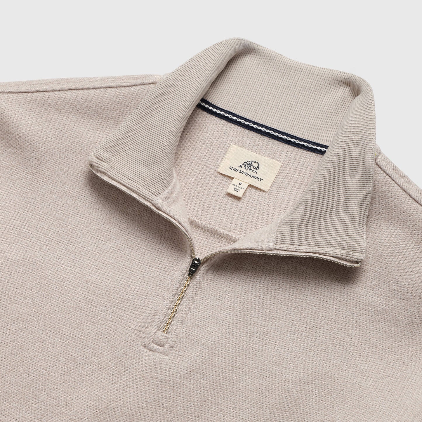 Quarter Zip / Bobby Cashmist Fleece / Taupe Grey Heather