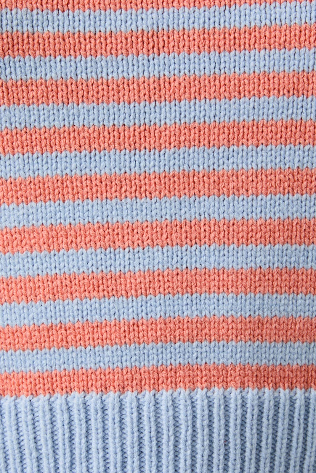 Sweater / Short Sleeve Crew / Blue/Orange