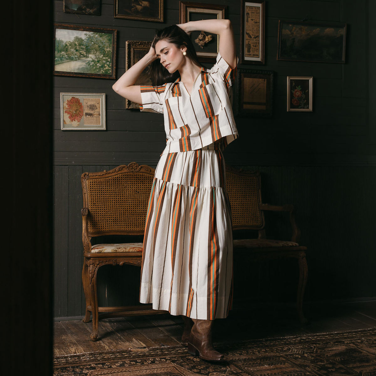 Skirts / Vintage Stripe Colette Skirt