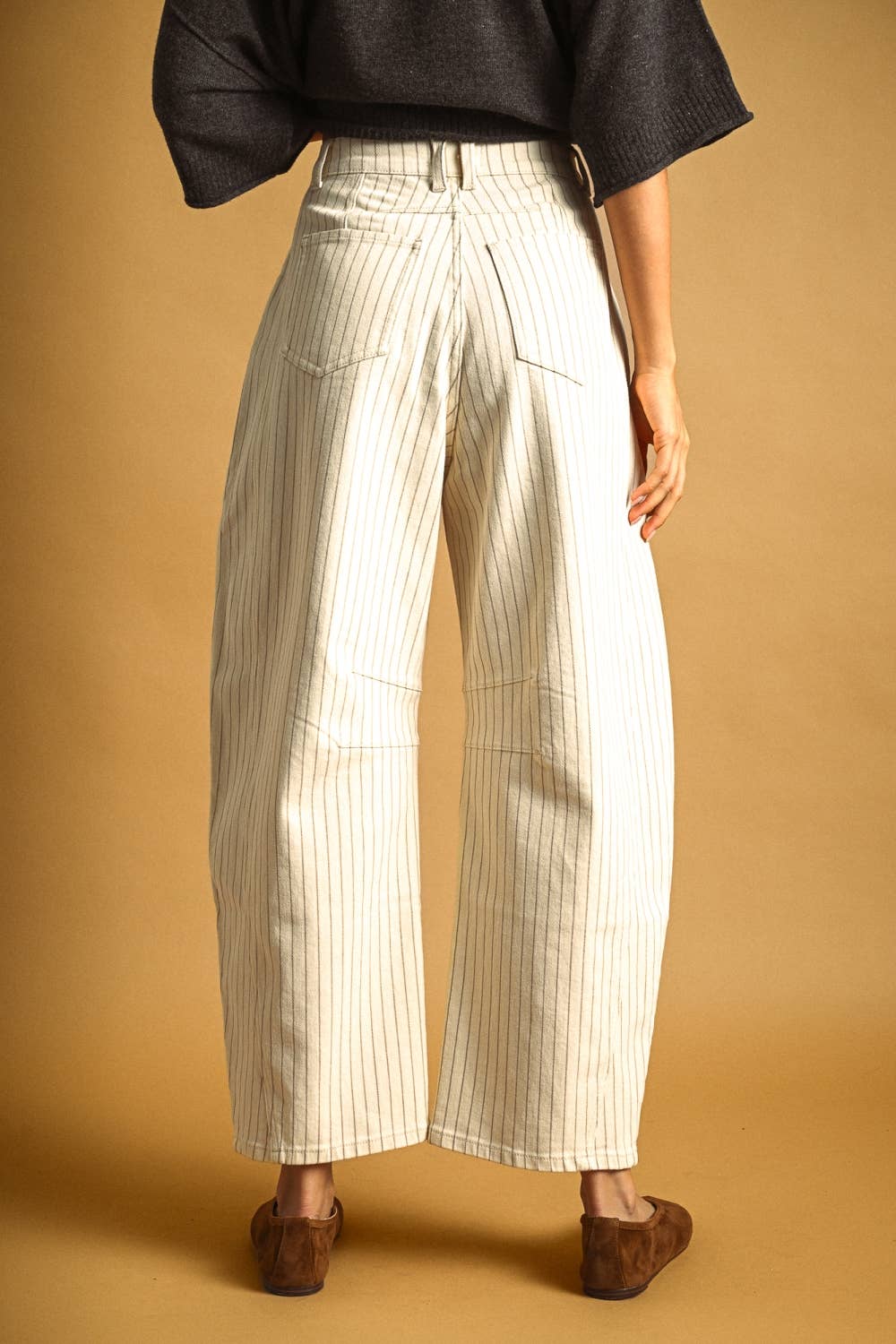 Pants / Pinstripe Barrel  / Cream