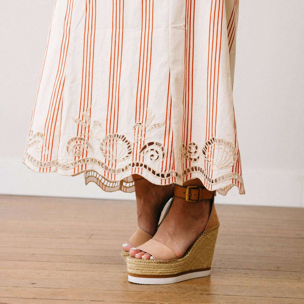 Dresses / Cherry Pinstripe Sophia Maxi