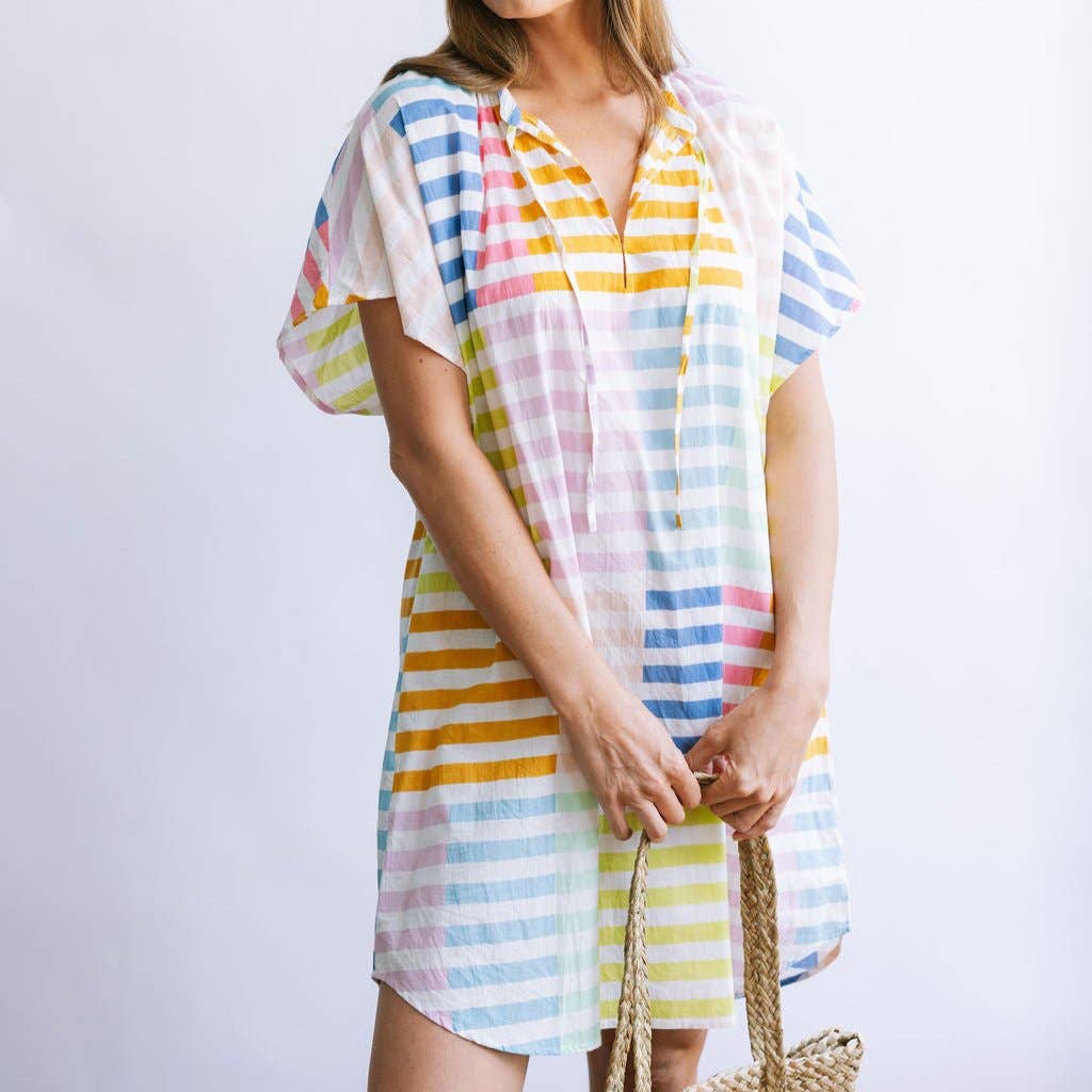The Colorful Stripe Cove Dress