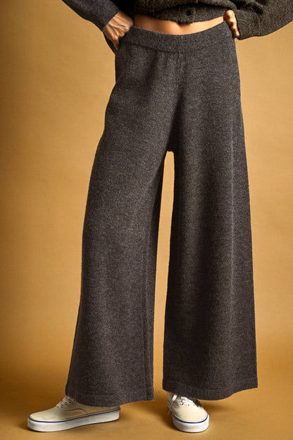 Pants / Knit Sweater Pant / Charoal